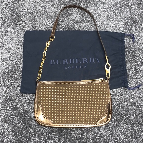 Burberry Gold Studded Mini Bag - Picture 5 of 8
